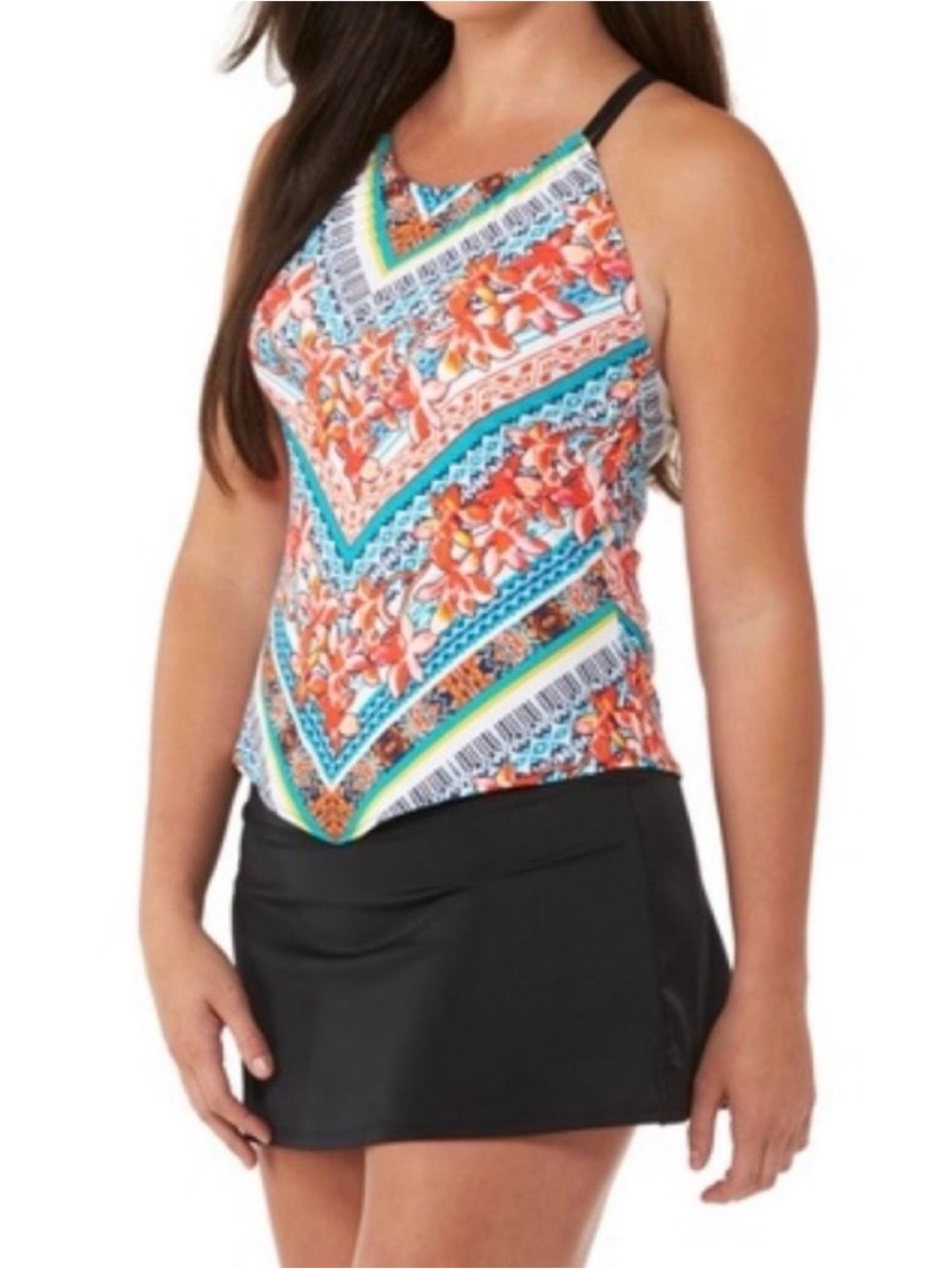 Beautiful Jantzen floral halter tankini 
- Multicolor Size 12 Brand New